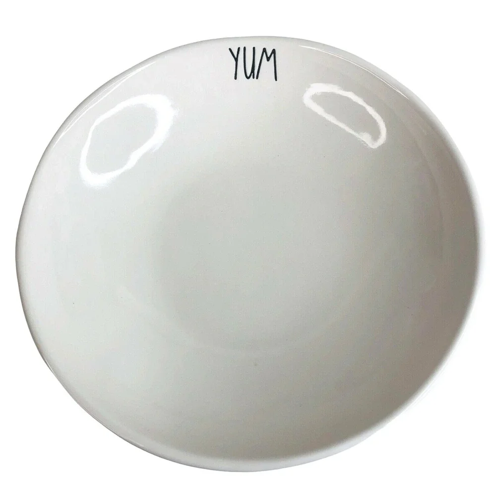 2 Rae Dunn YUM Pasta Bowls 8